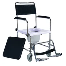 صندلی حمام چرخدار چند کاره سالمند  - Commode Chair salmand 